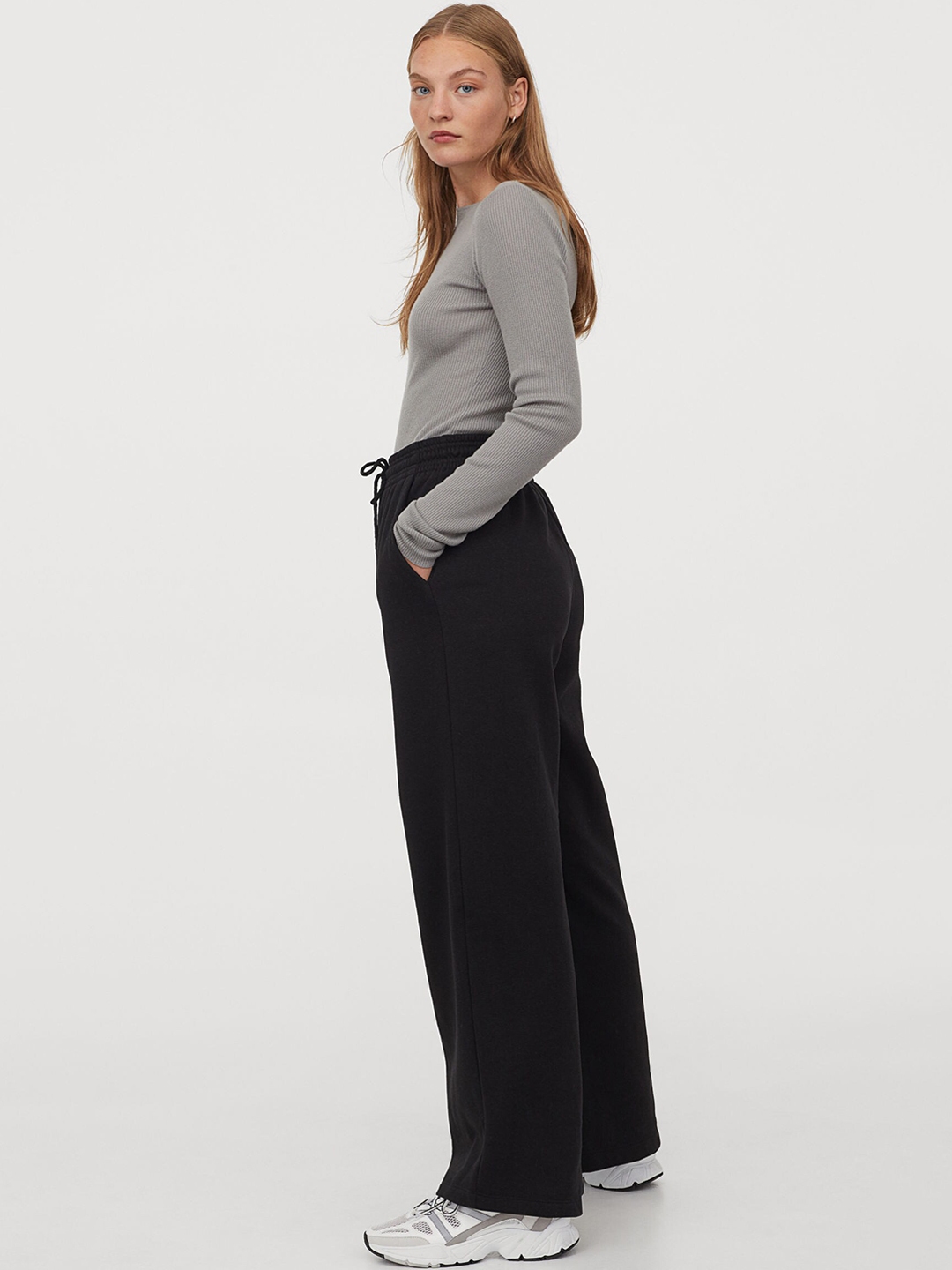 straight cut joggers h&m