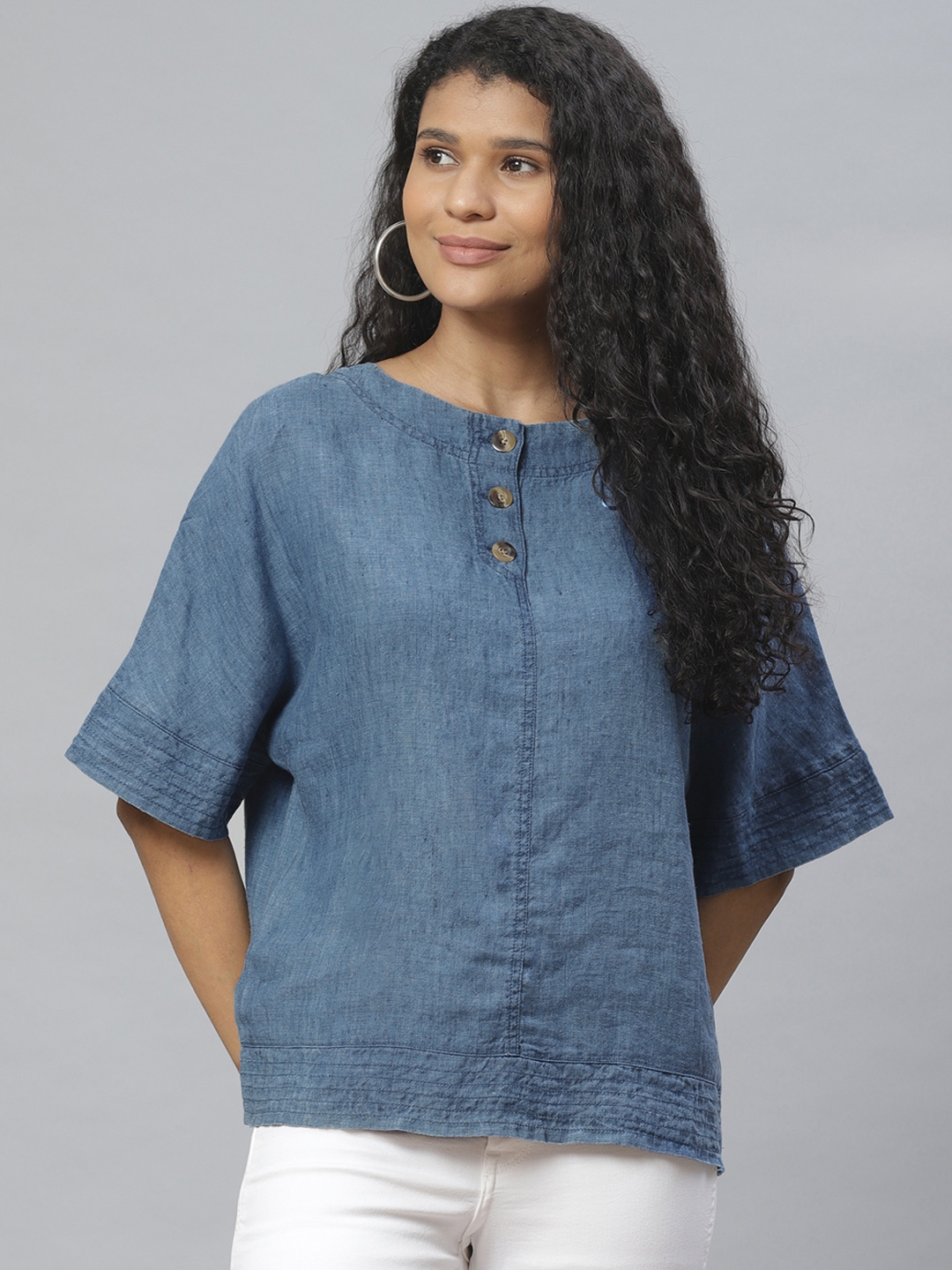 marks and spencer linen top