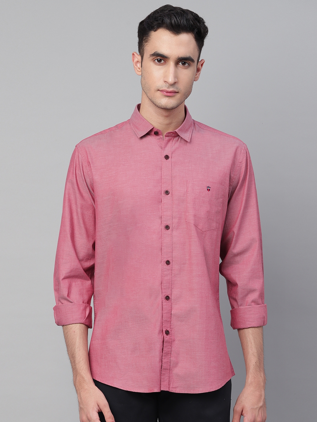 Buy Louis Philippe Sport Men Pink Slim Fit Solid Casual Shirt - Shirts ...