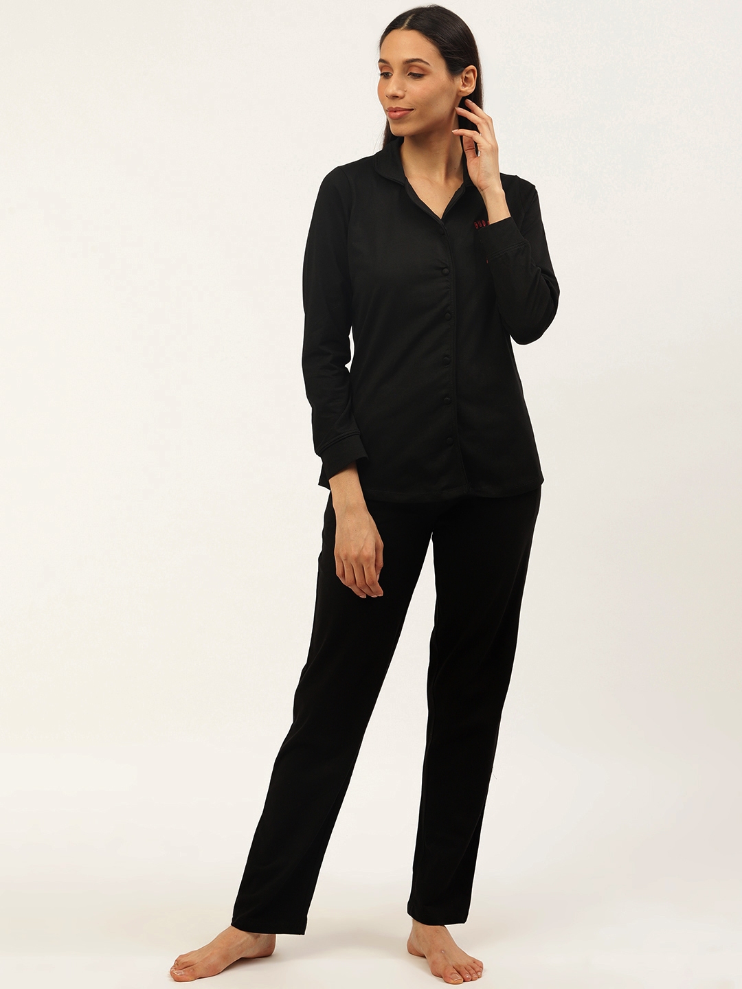 night suit for women black