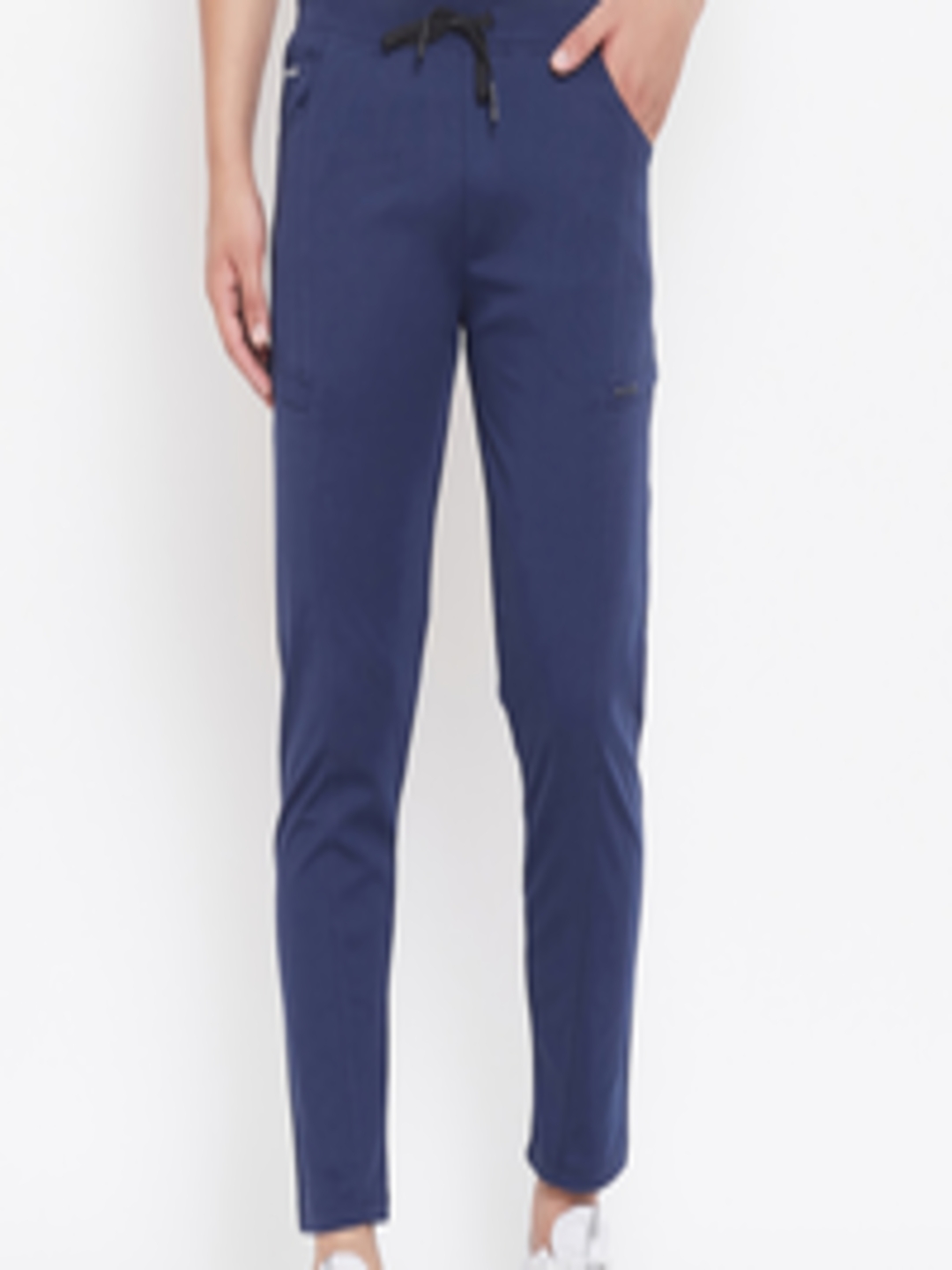 Buy Okane Men Blue Solid Track Pants - Track Pants for Men 12396886 ...