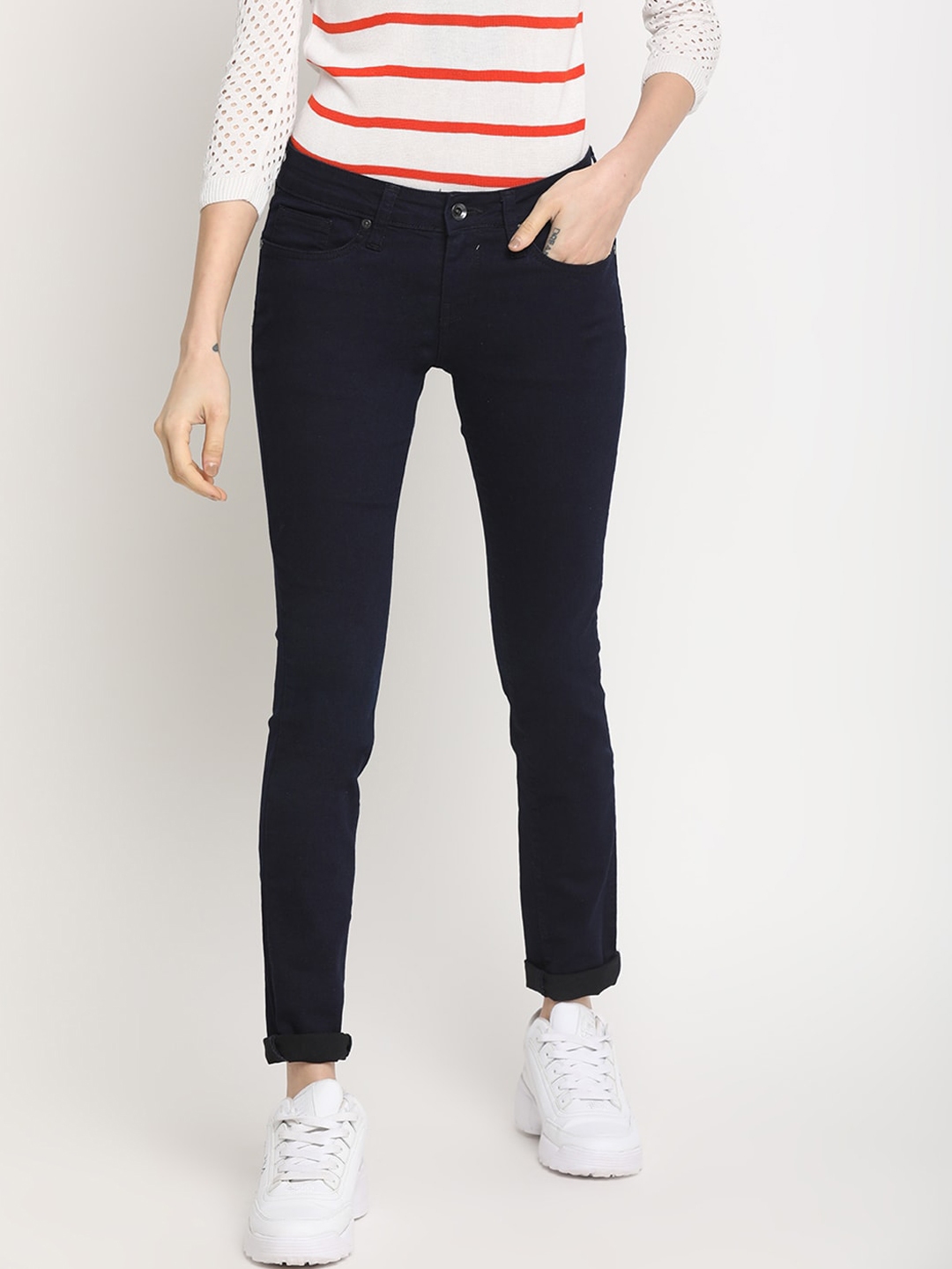 pepe jeans soho skinny mid waist
