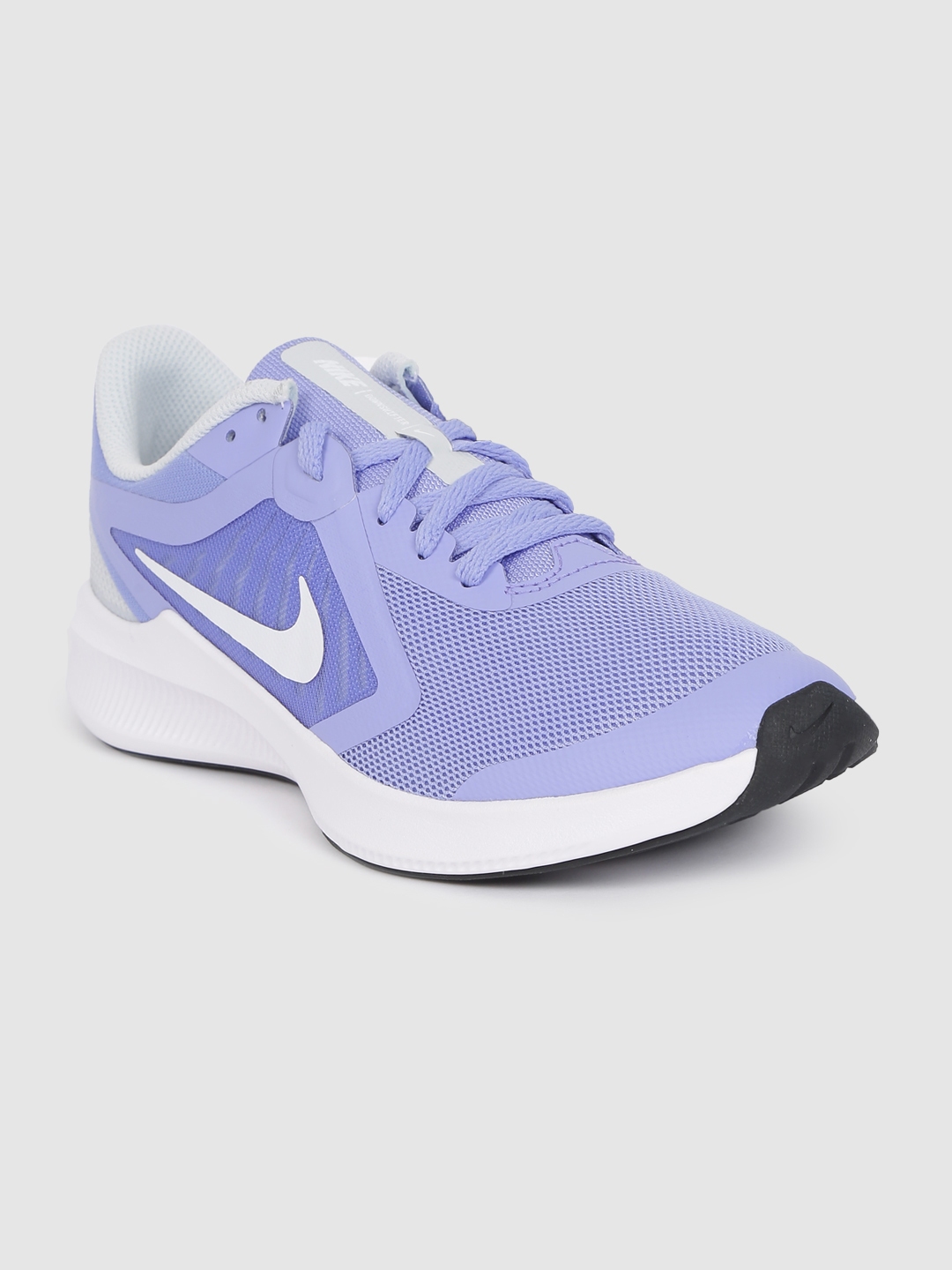 purple nike track shoes