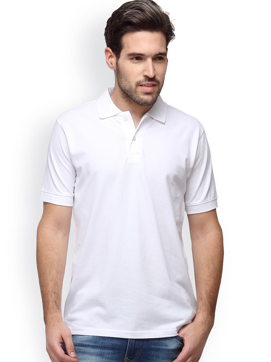 Buy Campus Sutra White Polo T Shirt - Tshirts for Men 1240901 | Myntra