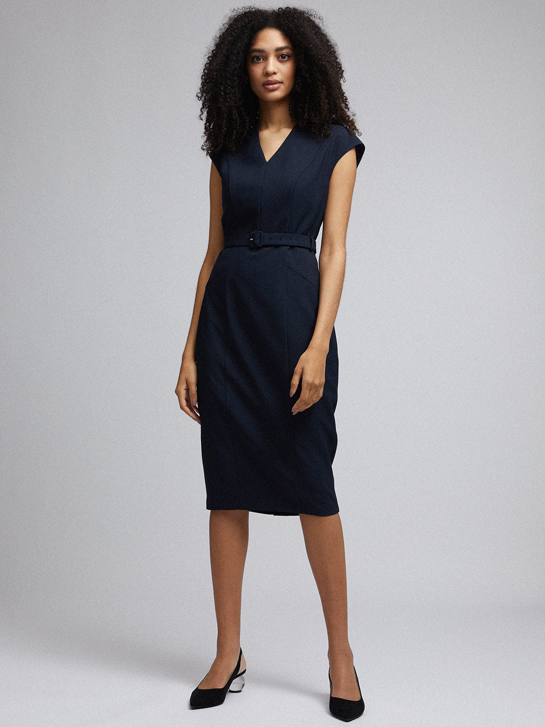 Buy DOROTHY PERKINS Women Navy Blue Solid Sheath Dress Dresses for