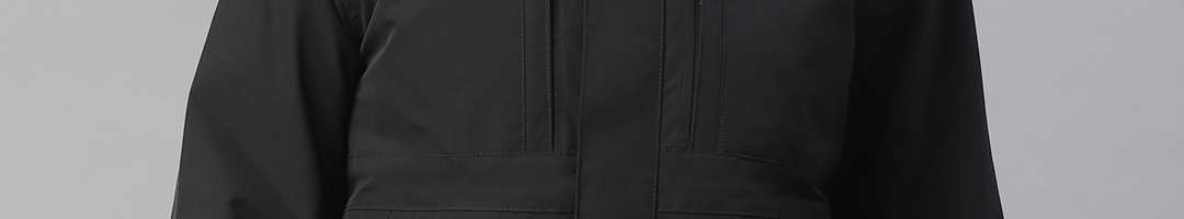 Buy Marks & Spencer Men Black Solid Water Resistant Bomber Jacket ...
