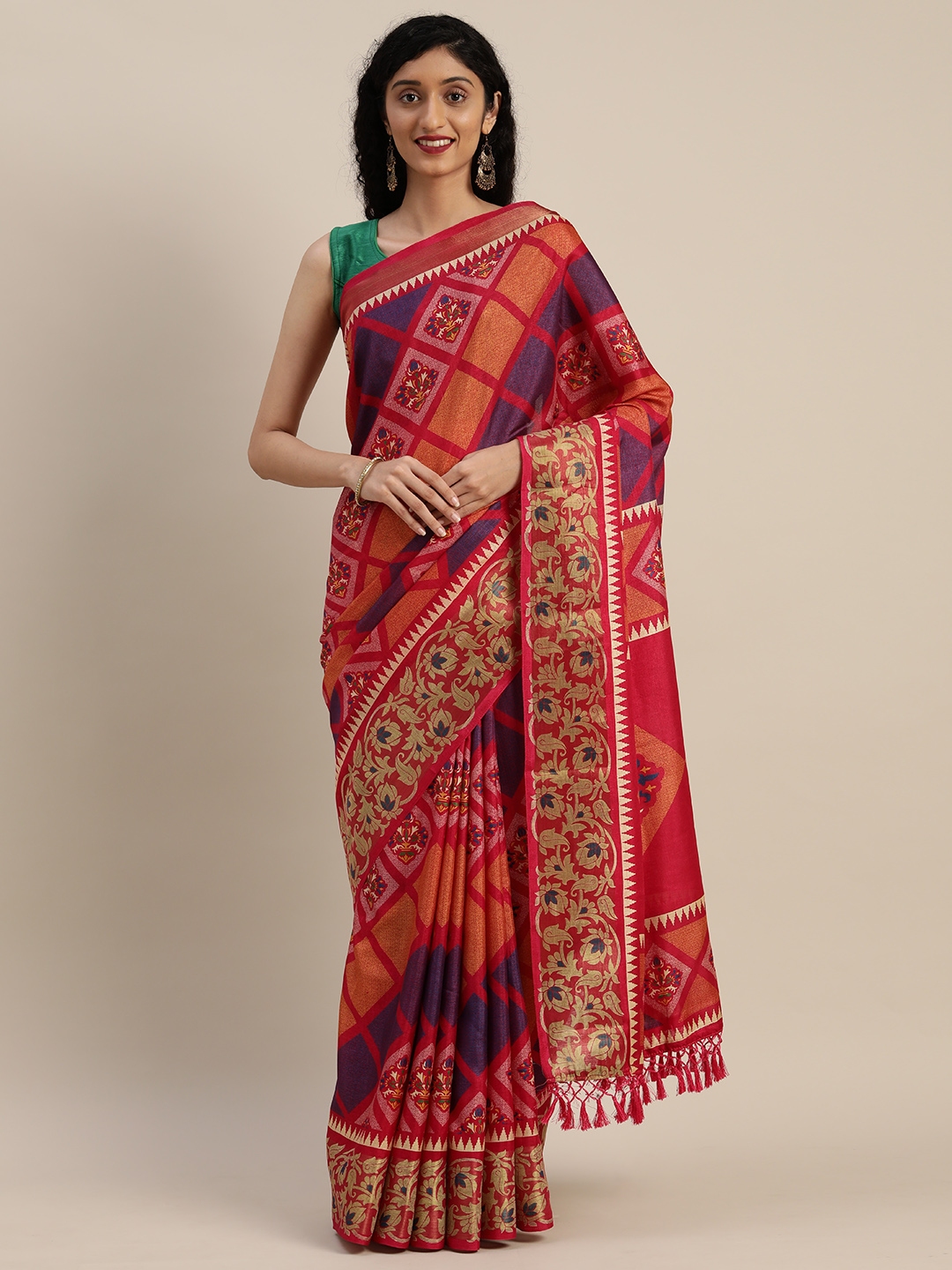 vastranand linen saree