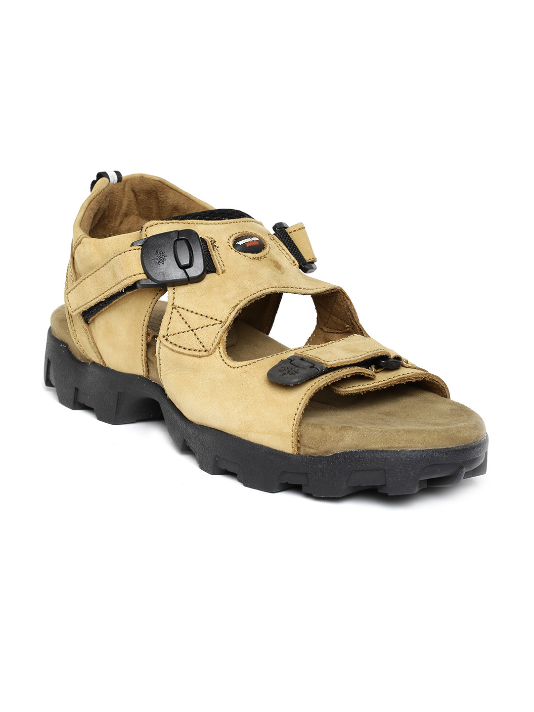 Buy Woodland Men Camel Brown Leather Sandals Sandals for Men 1241908