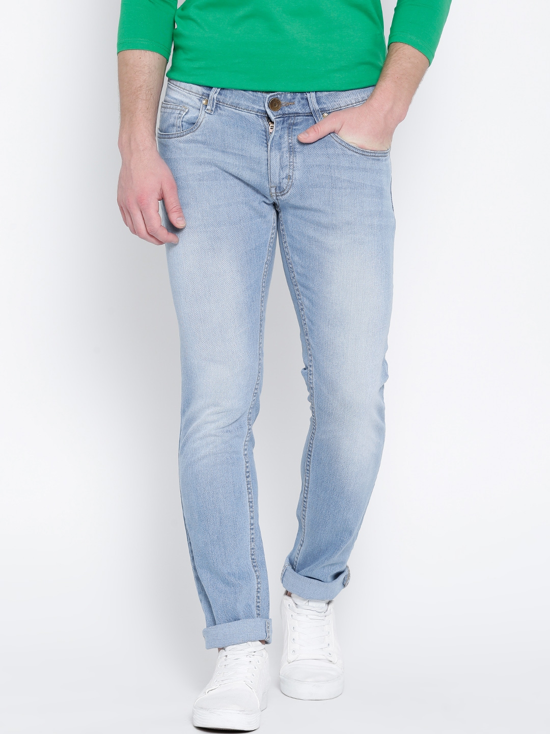 blue washed jeans mens