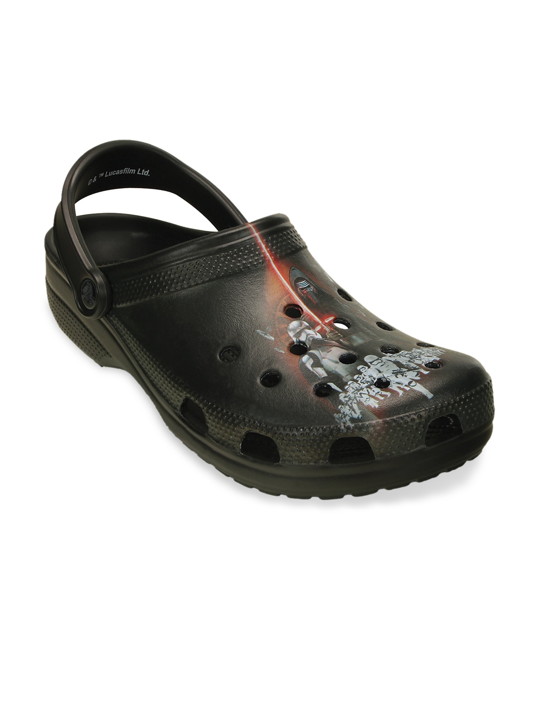 Buy Crocs Classic Boys Black Printed Clogs - Flip Flops for Boys ...