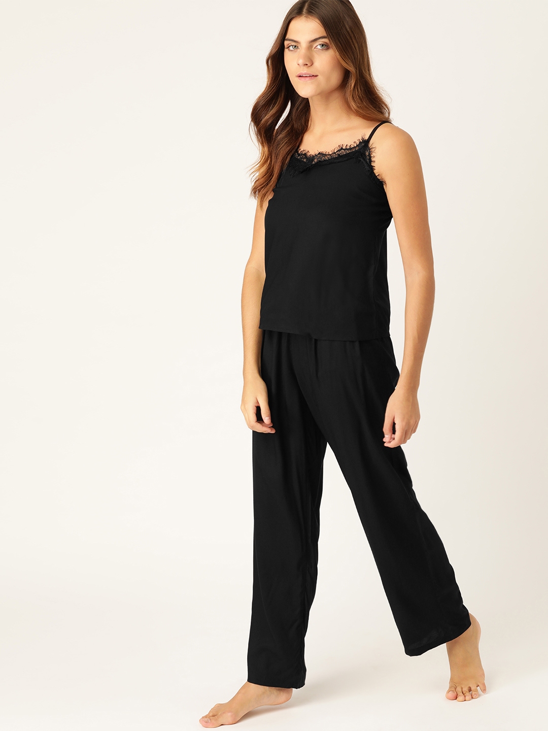 night suit for women black
