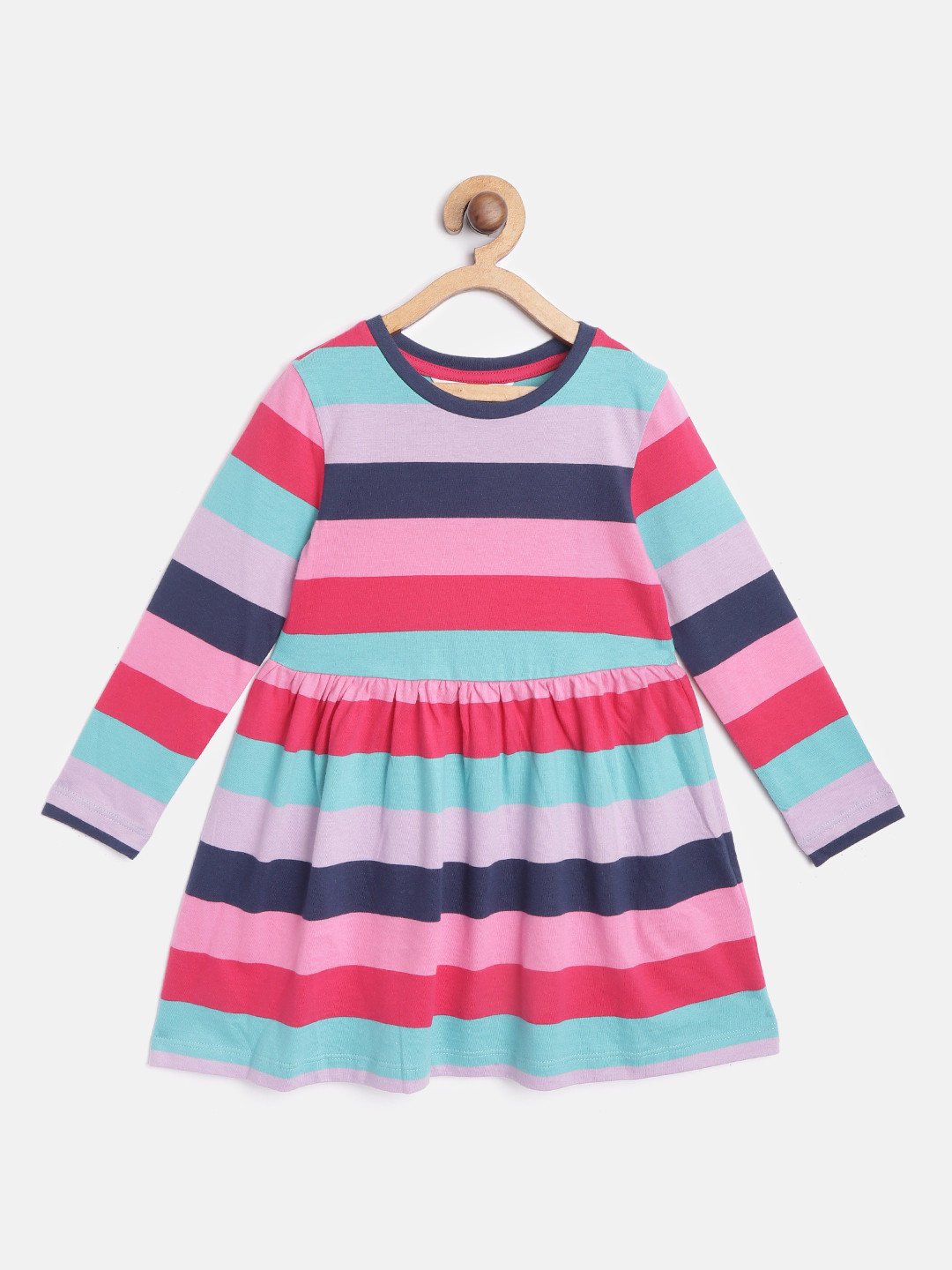 Buy Marks & Spencer Girls Pink Sustainable Cotton A Line Dress With