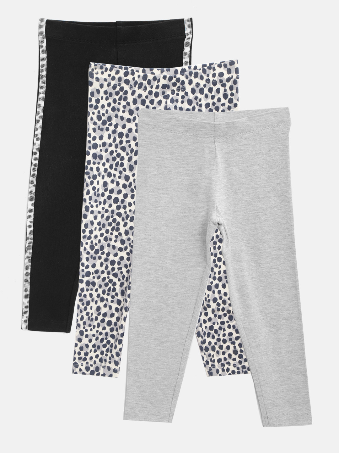 Buy Marks & Spencer Girls Pack Of 3 Ankle Length Leggings Leggings