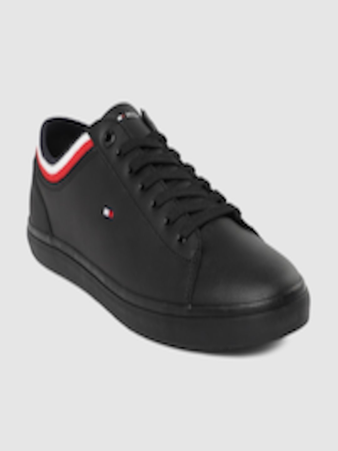 Buy Tommy Hilfiger Men Black Leather Sneakers - Casual Shoes for Men