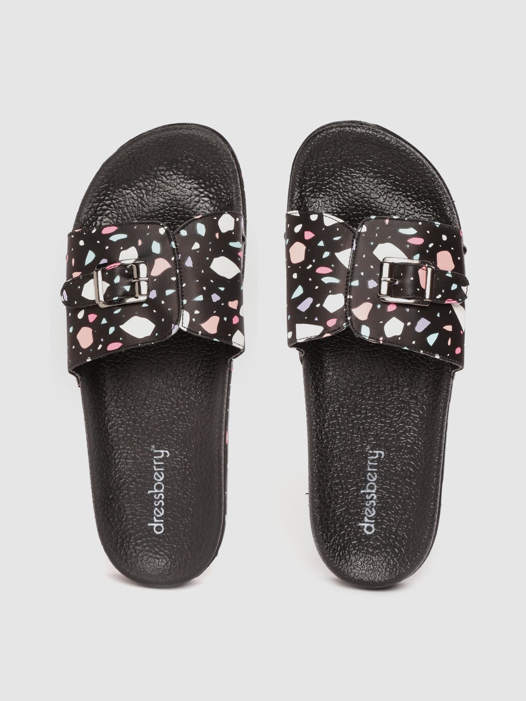 pink strappy shoes