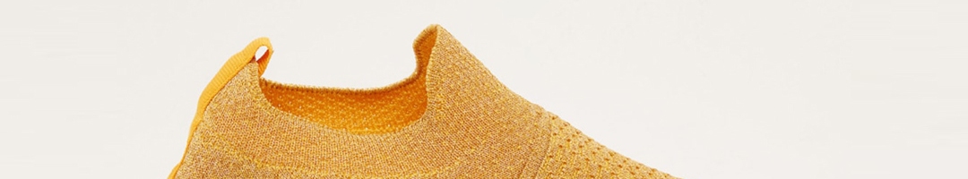 Buy Shoexpress Women Yellow Textile Walking Shoes - Sports Shoes for ...