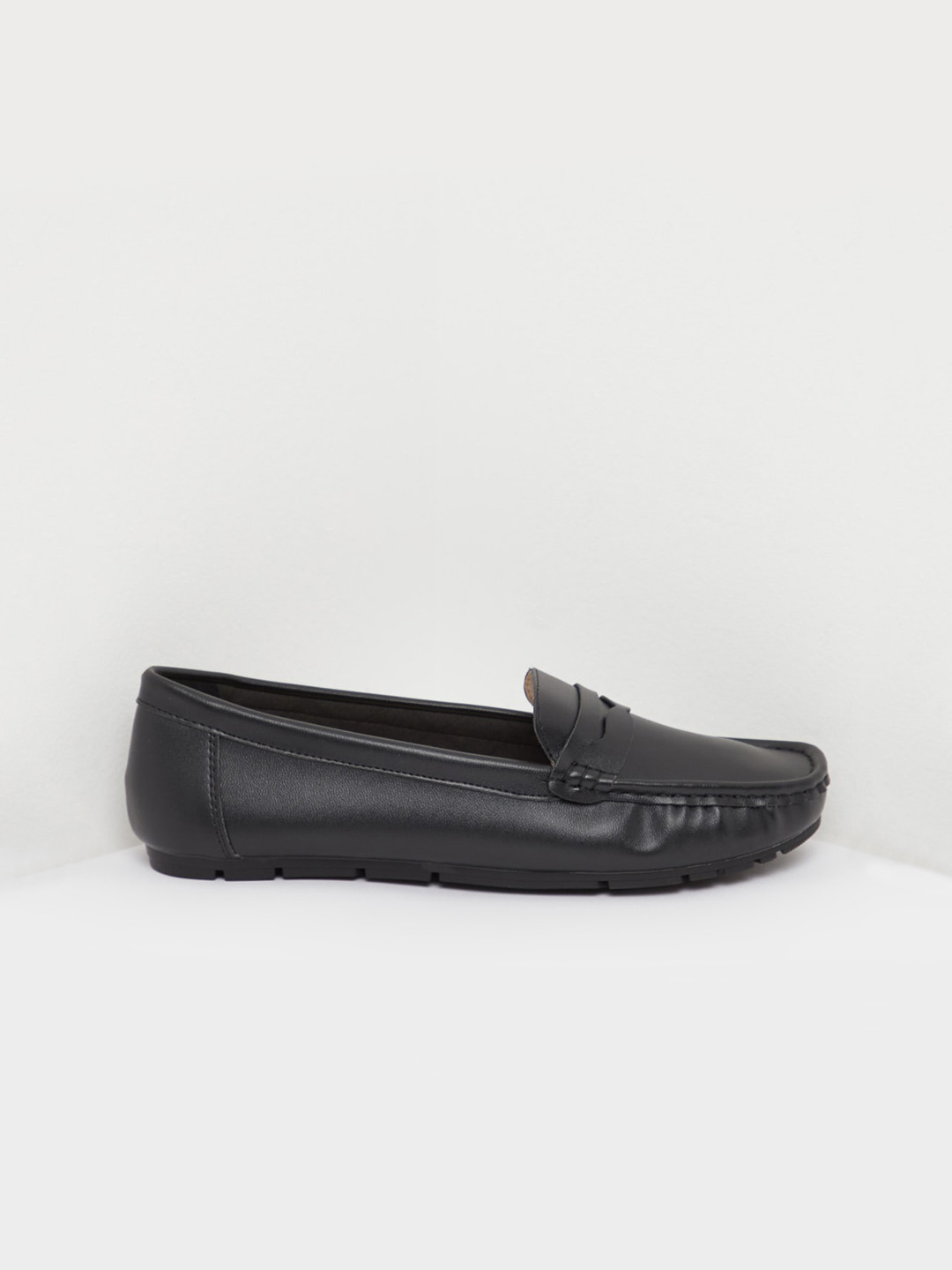 Buy Shoexpress Women Black Solid Penny Loafers Casual Shoes for Women