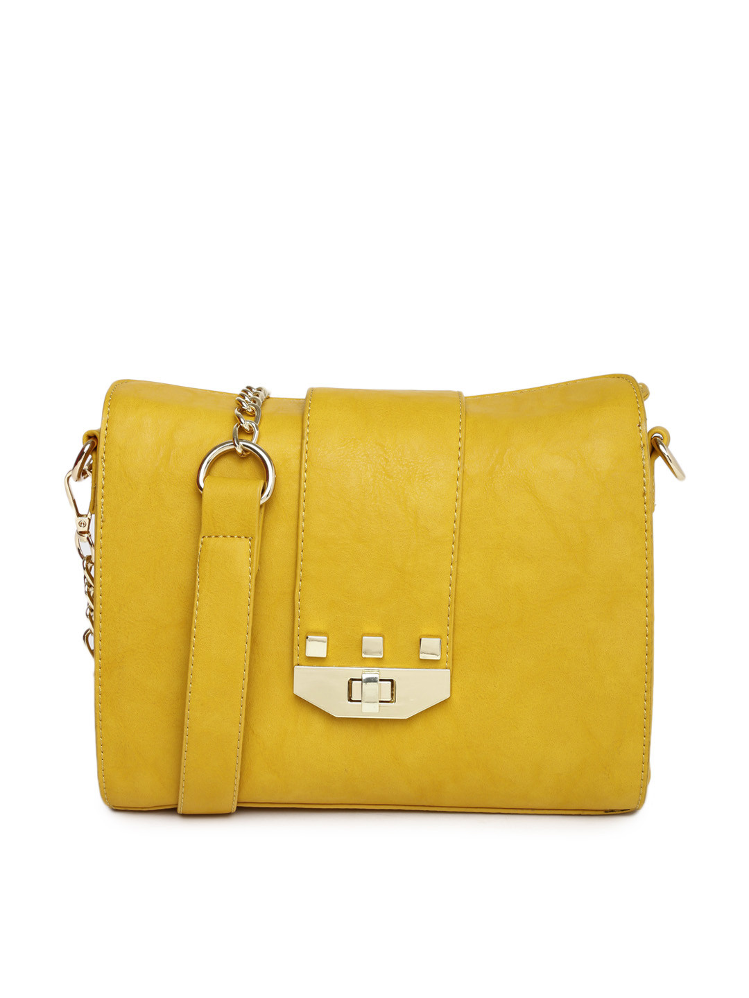 Buy E2O Mustard Yellow Sling Bag Handbags for Women 1245677 Myntra