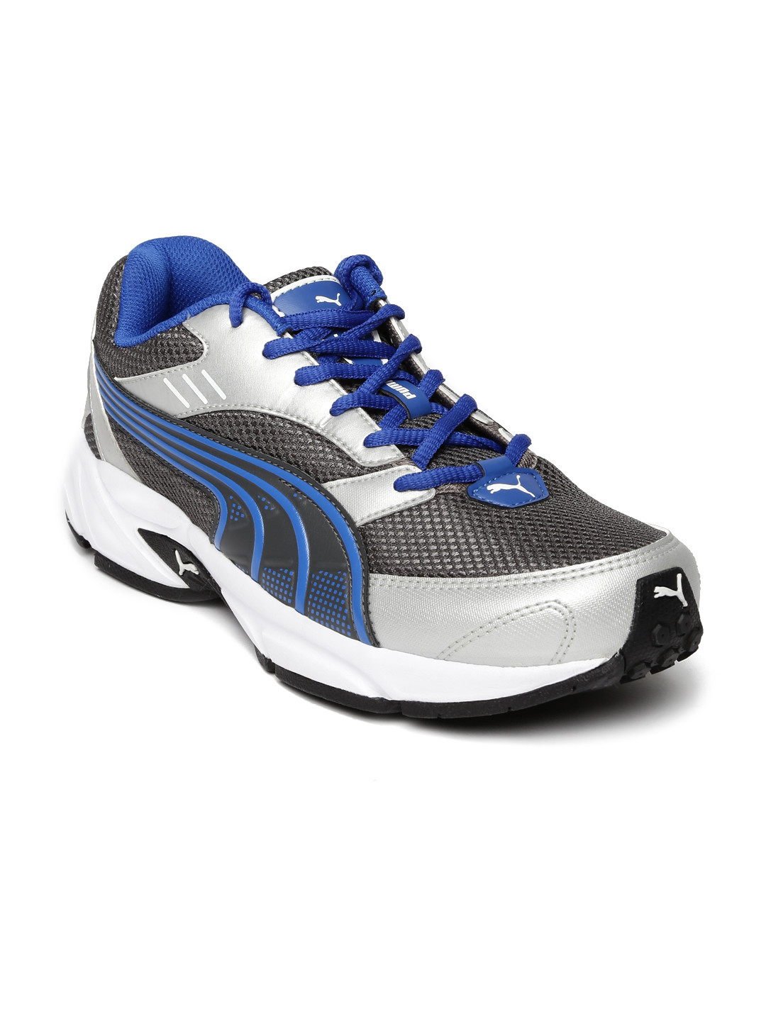 puma men grey running shoes