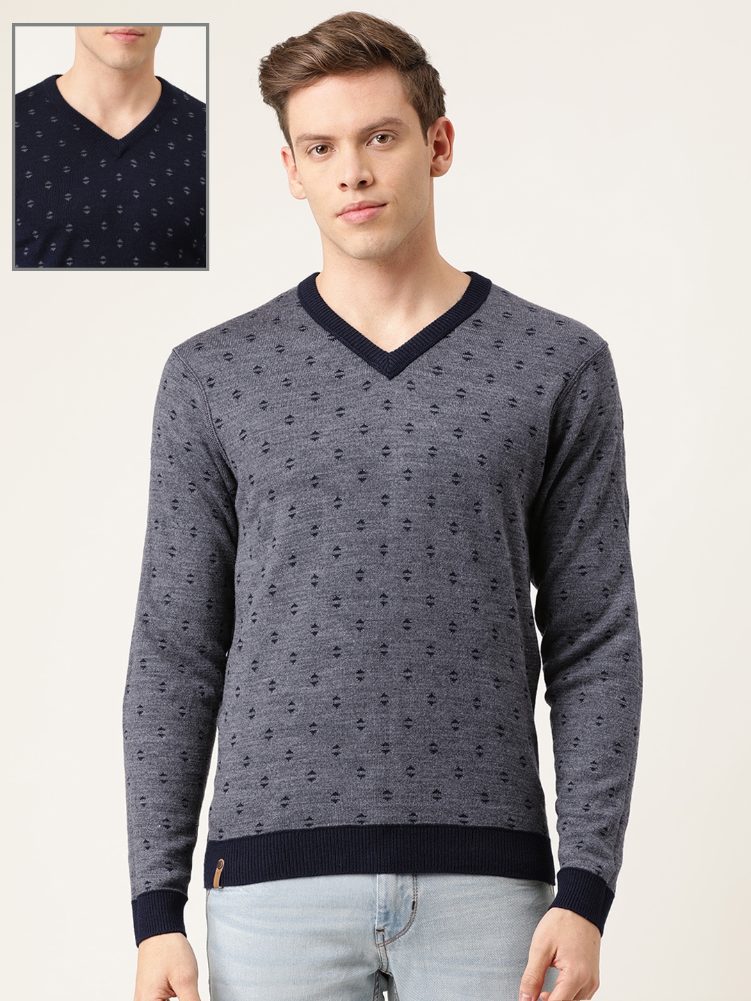 peter england grey sweatshirt