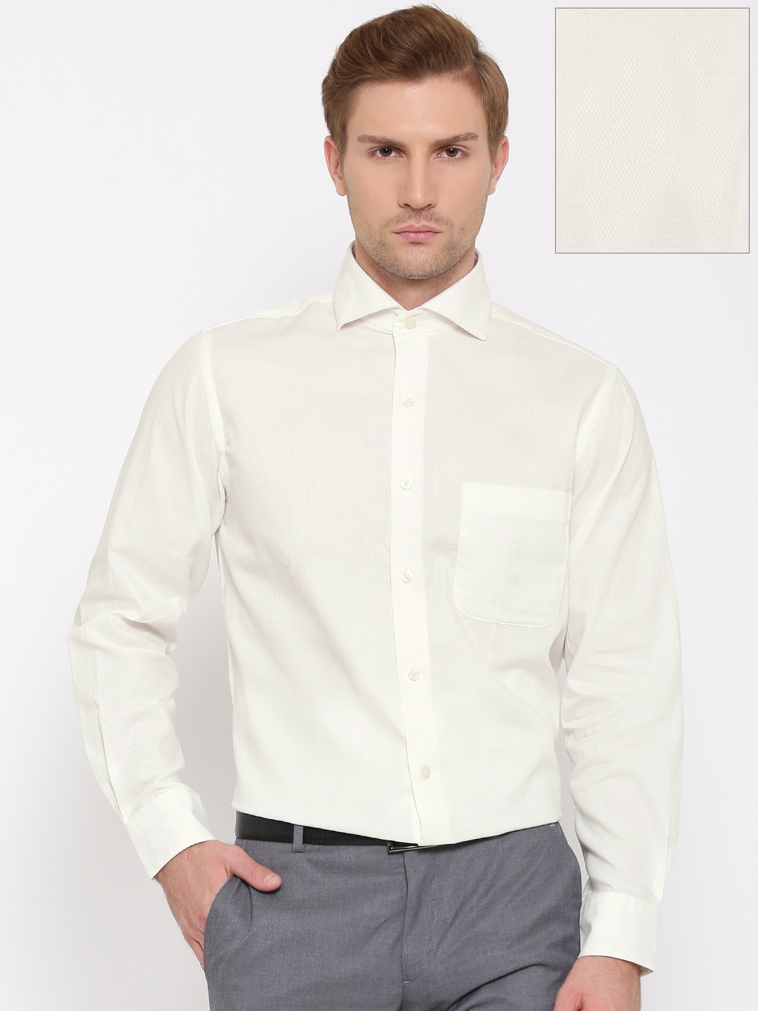 Buy Arrow Off White Formal Shirt - Shirts for Men 1246604 | Myntra