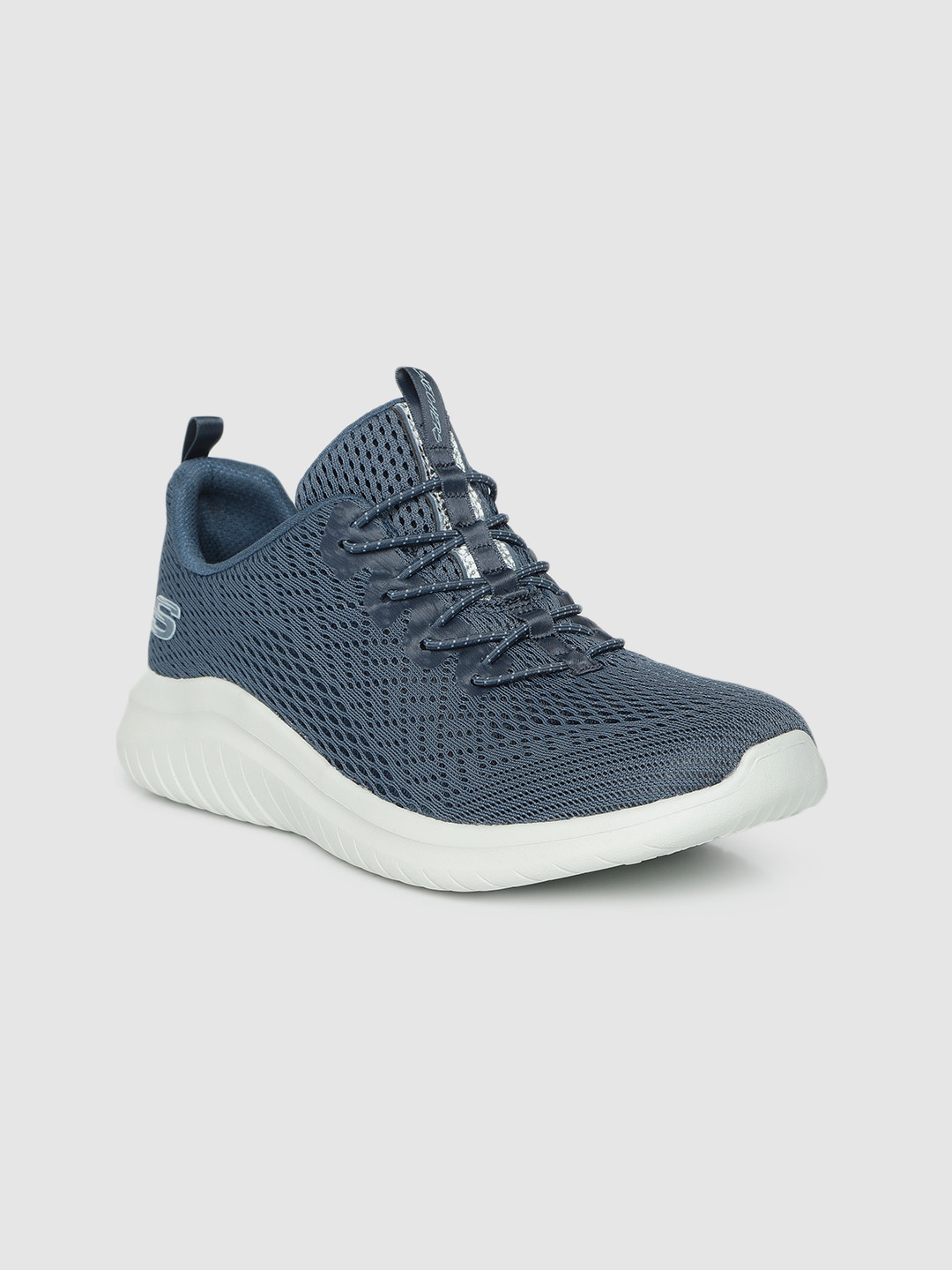 skechers grey ultra flex windy sky trainers