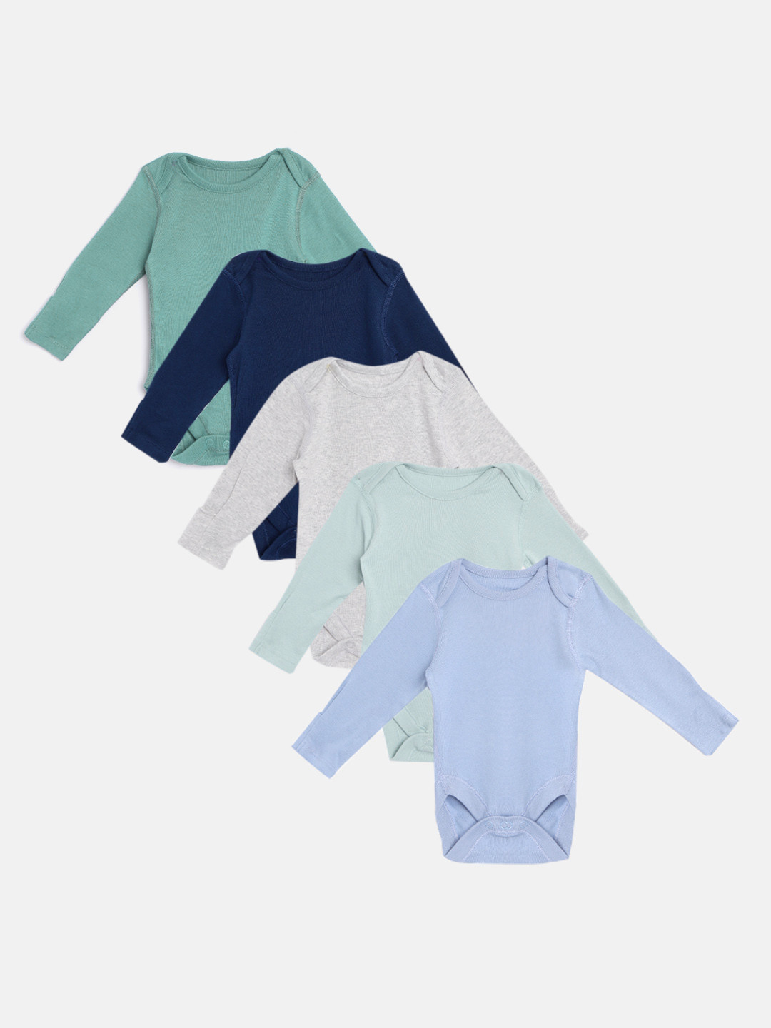 Buy Marks & Spencer Kids Pack Of 5 Solid Bodysuits Bodysuit for