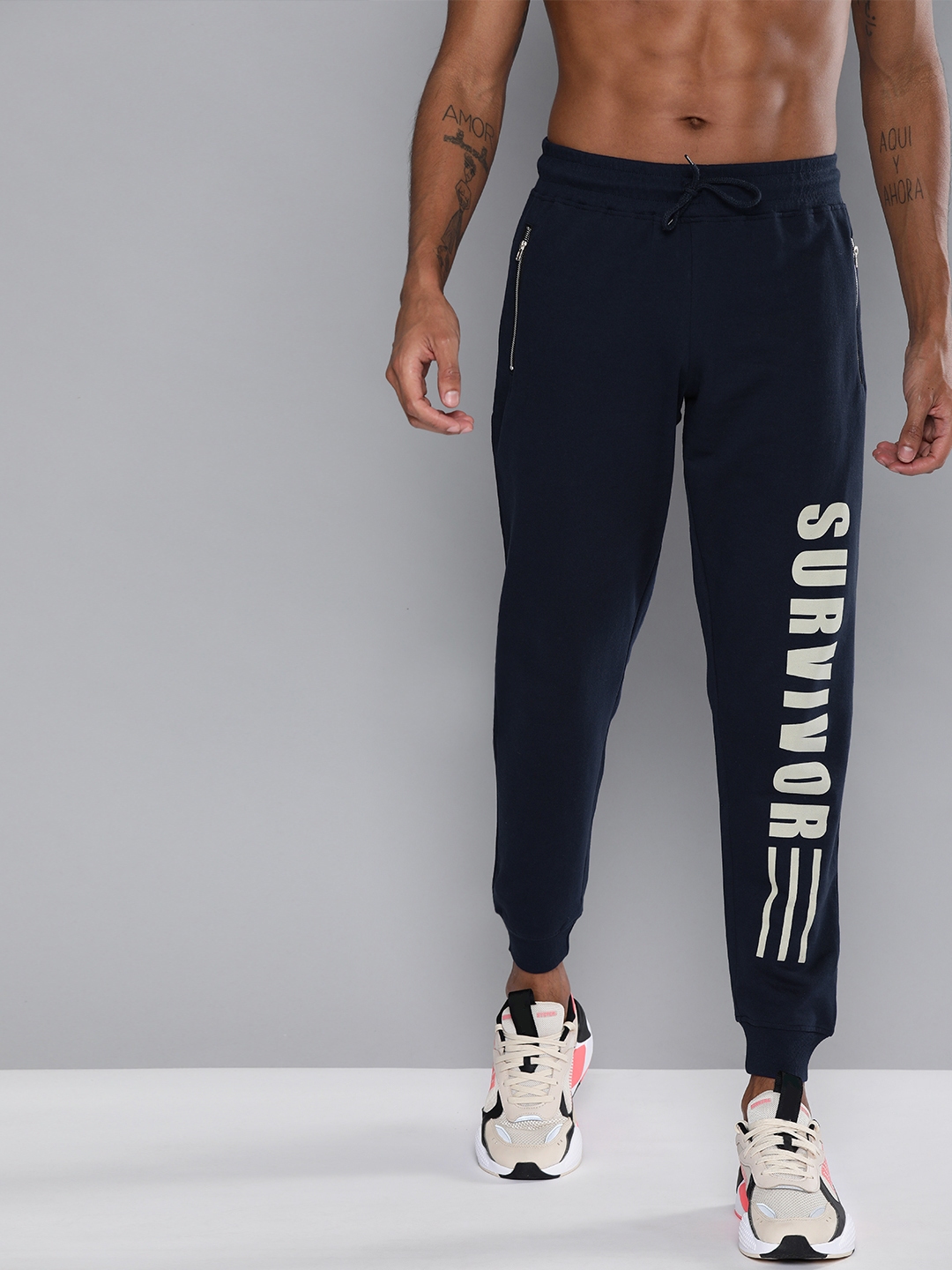quarter length joggers