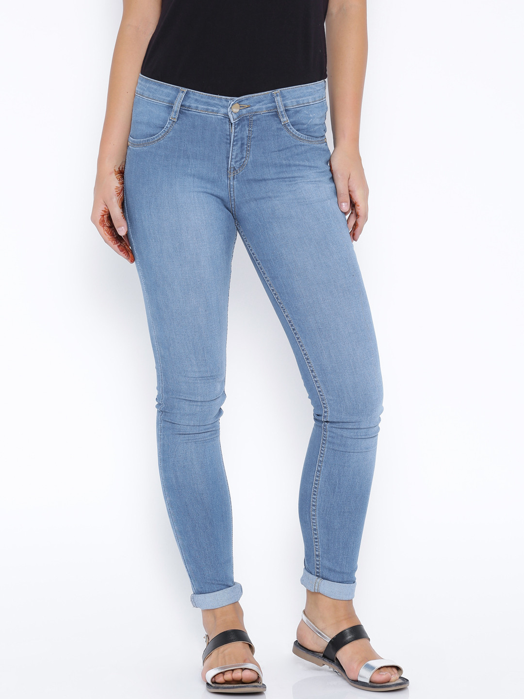 Buy Kraus Jeans Blue Tummy Tucker Fit K3060 Stretchable Jeans Jeans