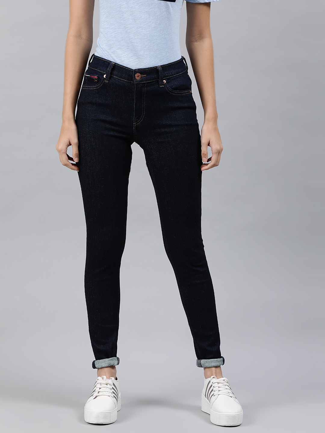 navy blue skinny jeans for school