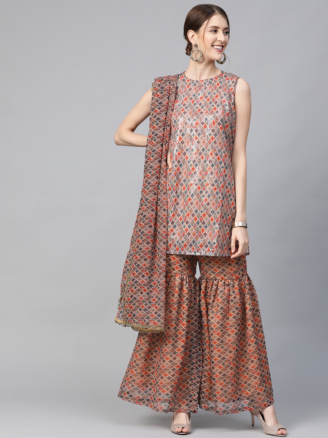 sharara set in myntra