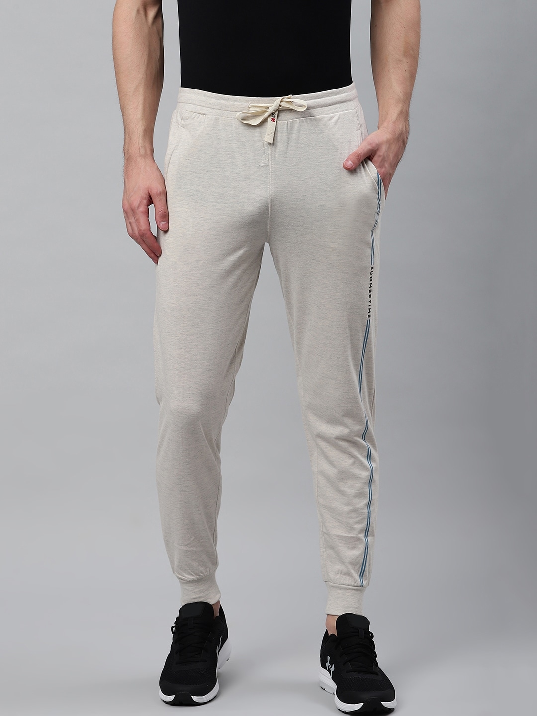 Buy Sweet Dreams Men Off White Solid Joggers - Track Pants for Men ...