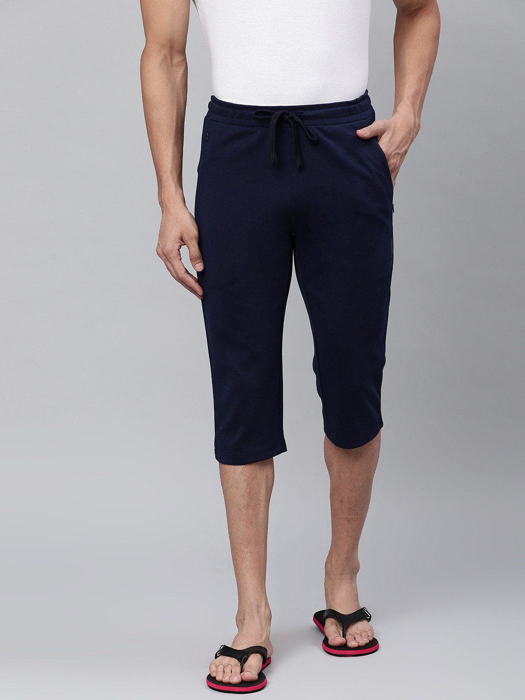 Buy Sweet Dreams Men Navy Blue Solid Lounge Shorts Lounge Shorts for