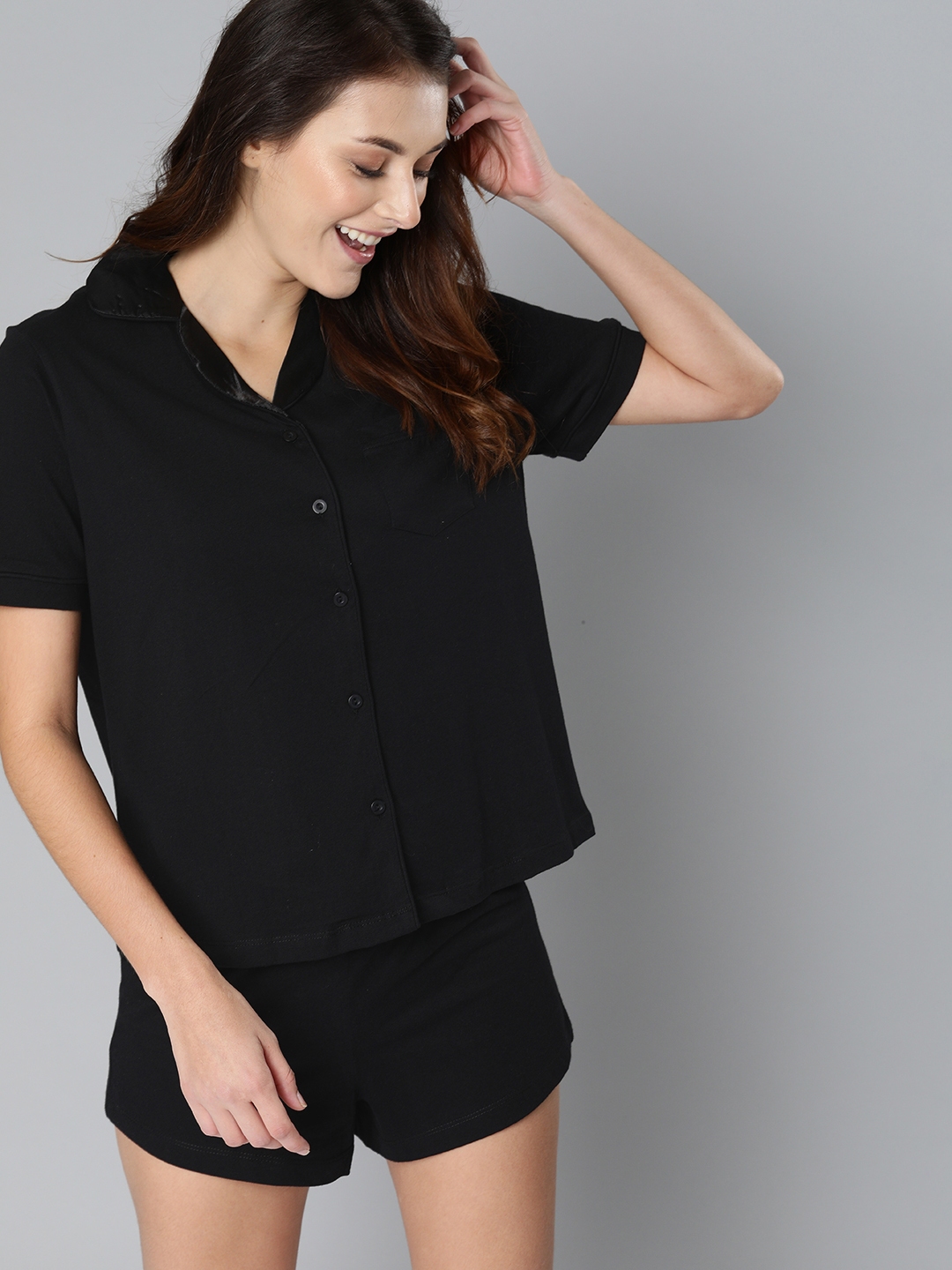night suit for women black
