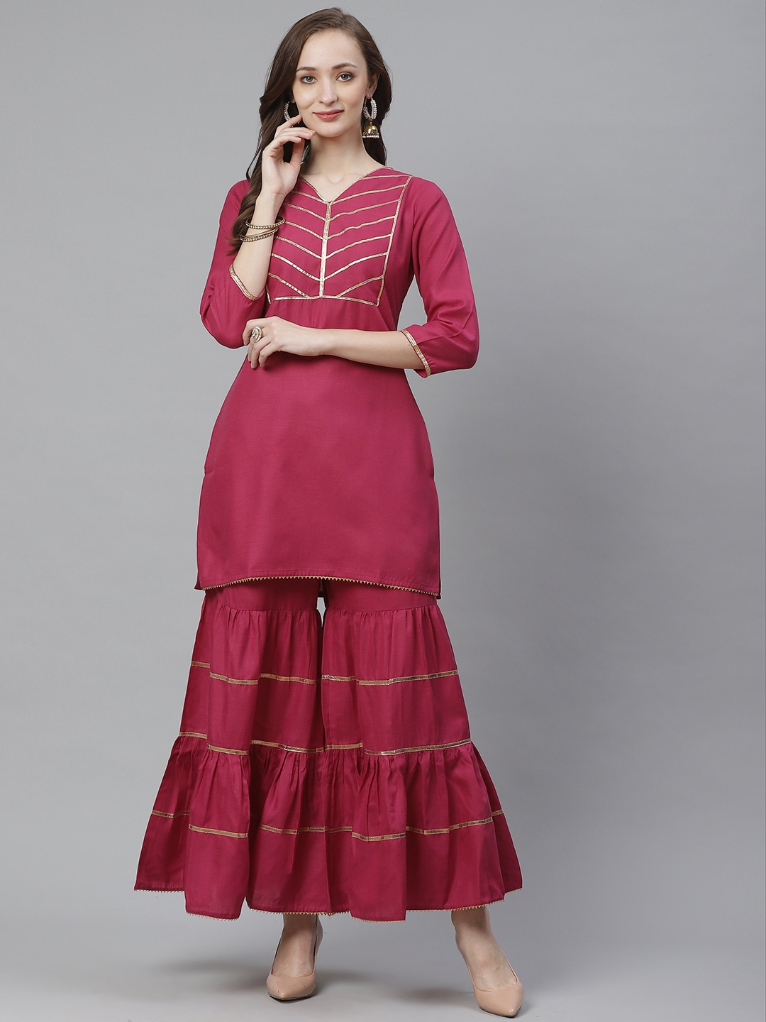 sharara set in myntra