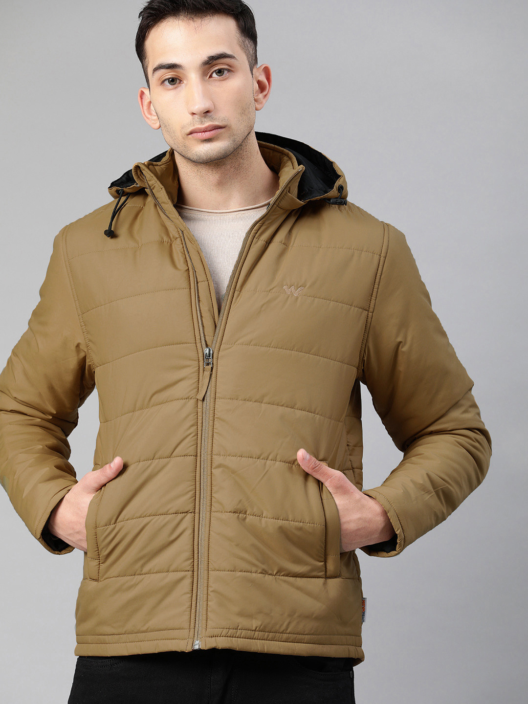 Buy Wildcraft Men Olive Green Solid Padded Jacket Jackets for Men
