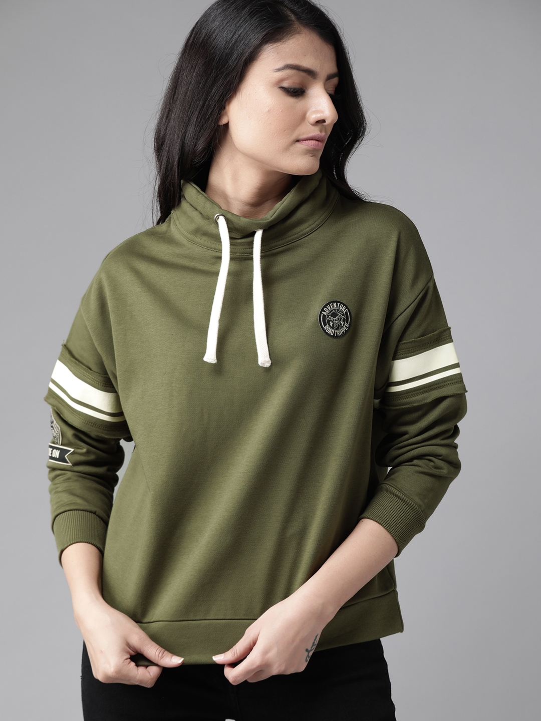 womens olive green sweatsuit