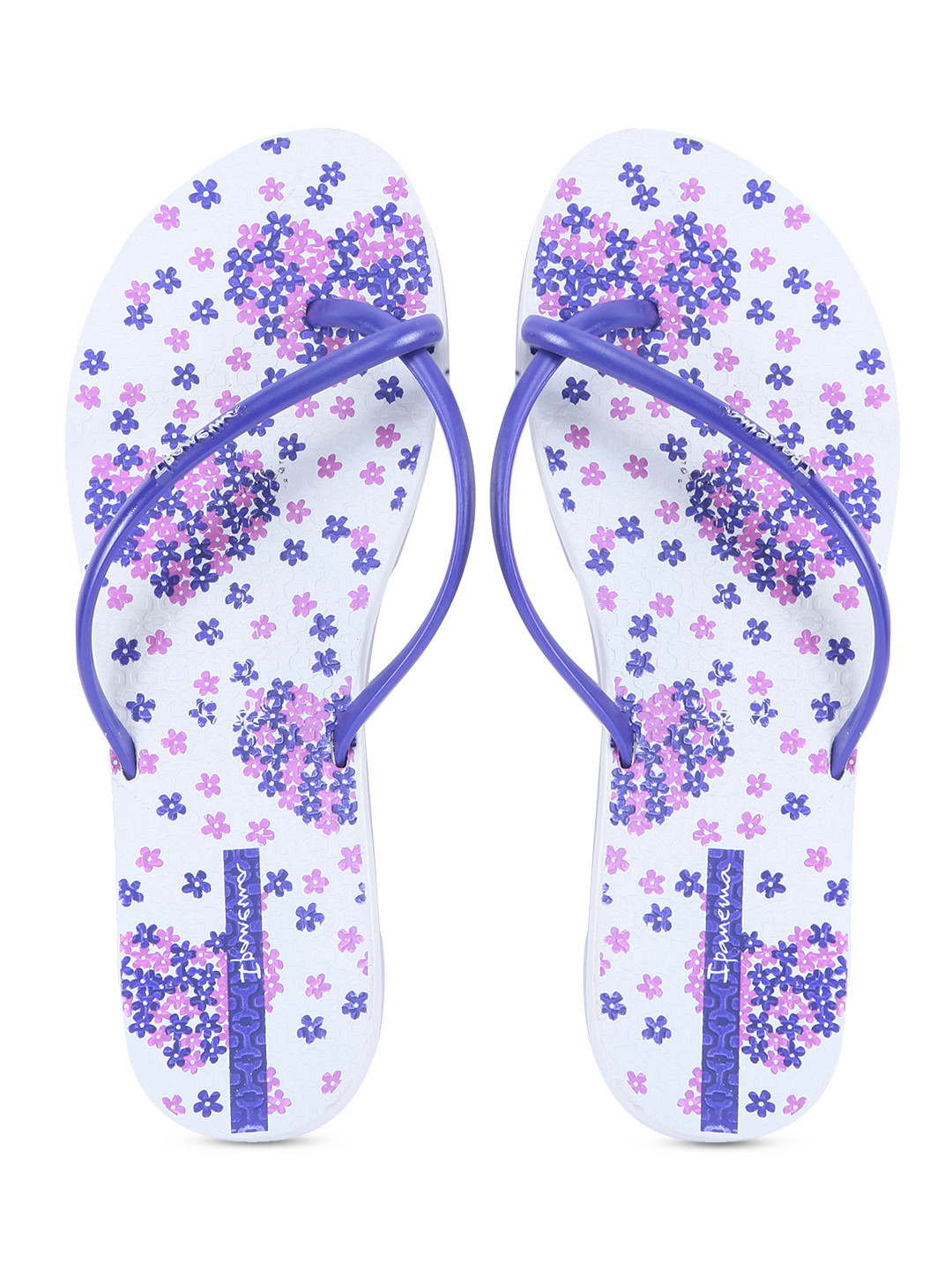 Buy IPanema Women White & Purple Printed Flip Flops - Flip Flops for Women 1253826 | Myntra