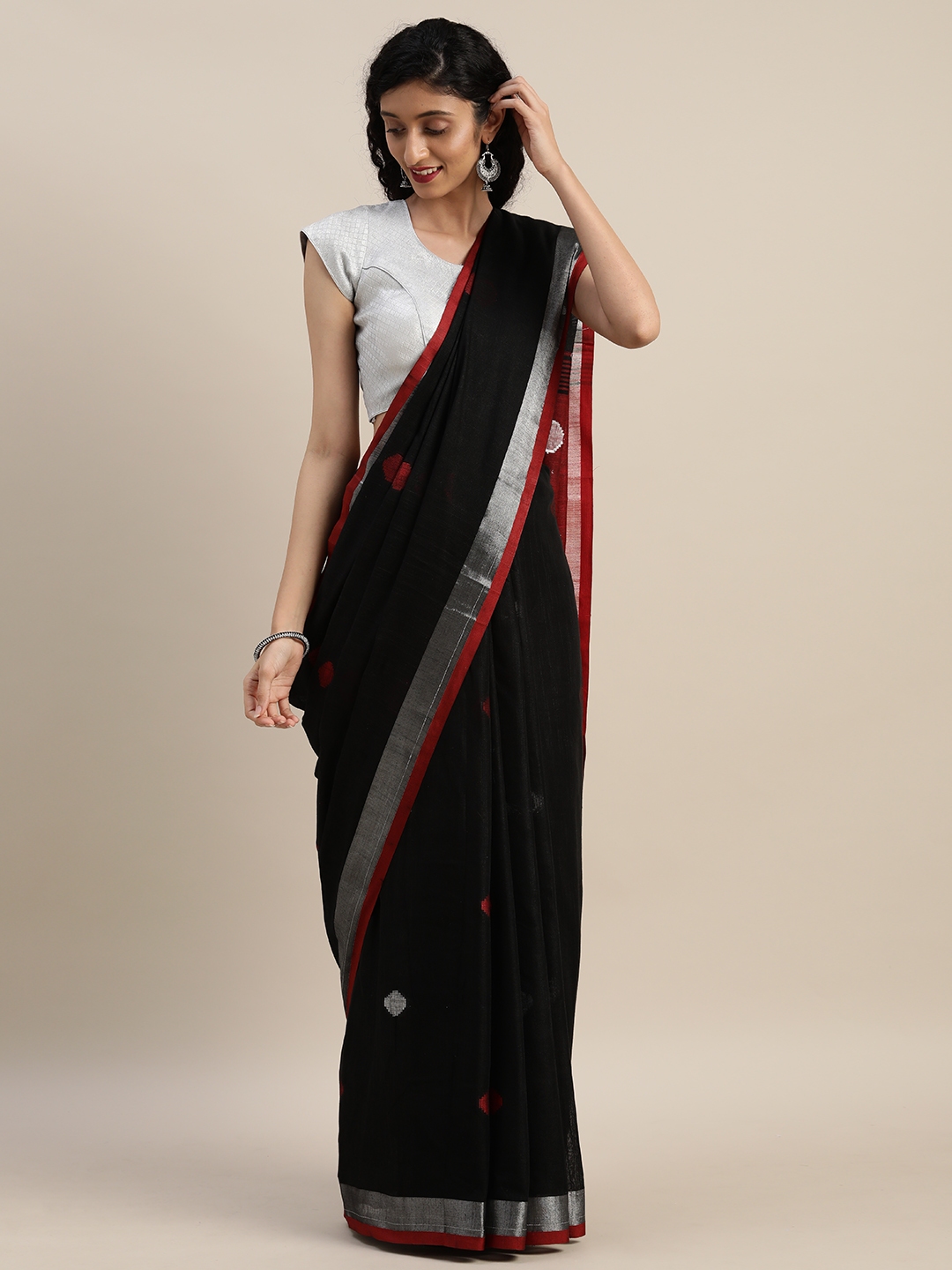 vastranand linen saree