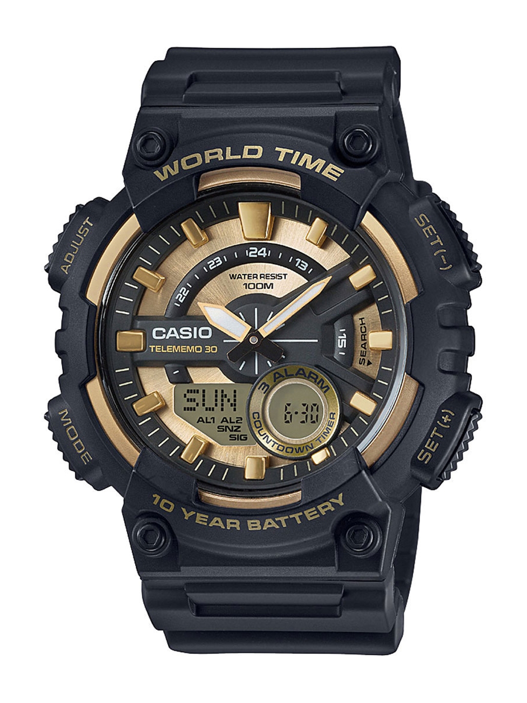 casio ad218 youth combination watch