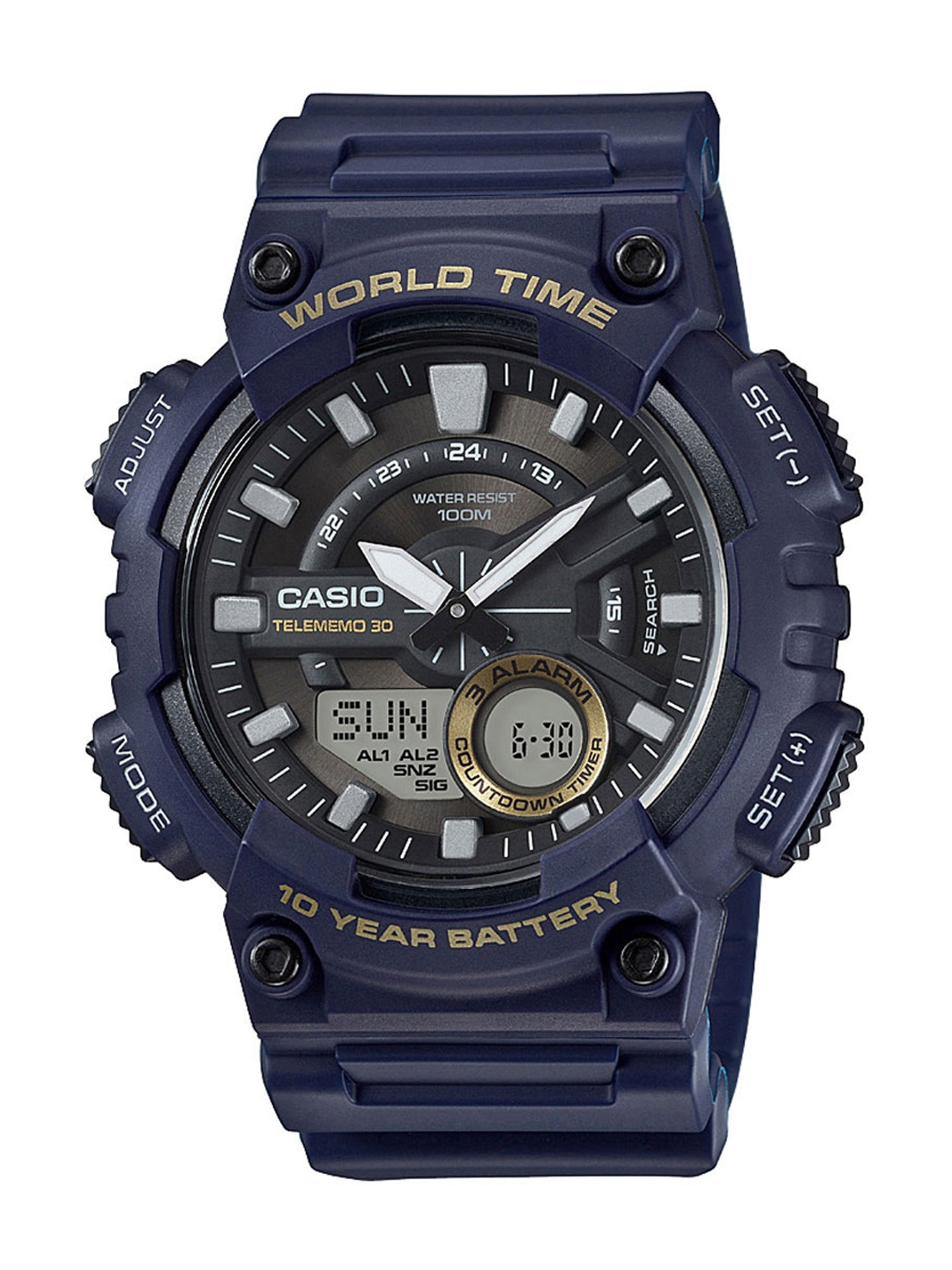 casio ad214 youth combination watch