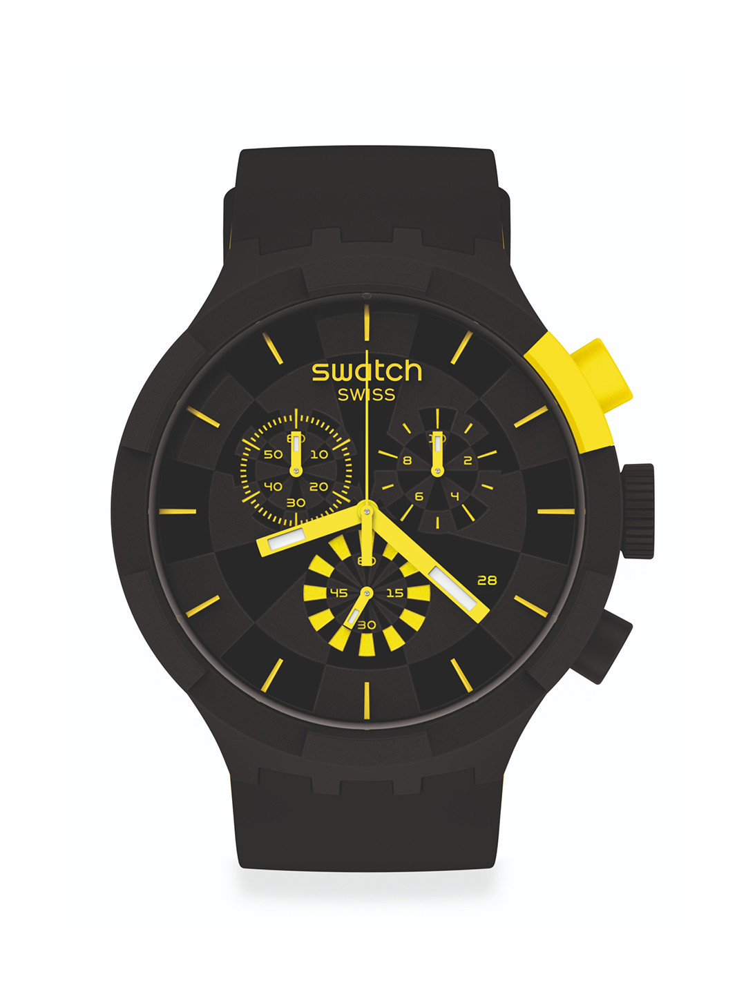 Buy Swatch Unisex Black Analogue Swiss Made Water Resistant Watch