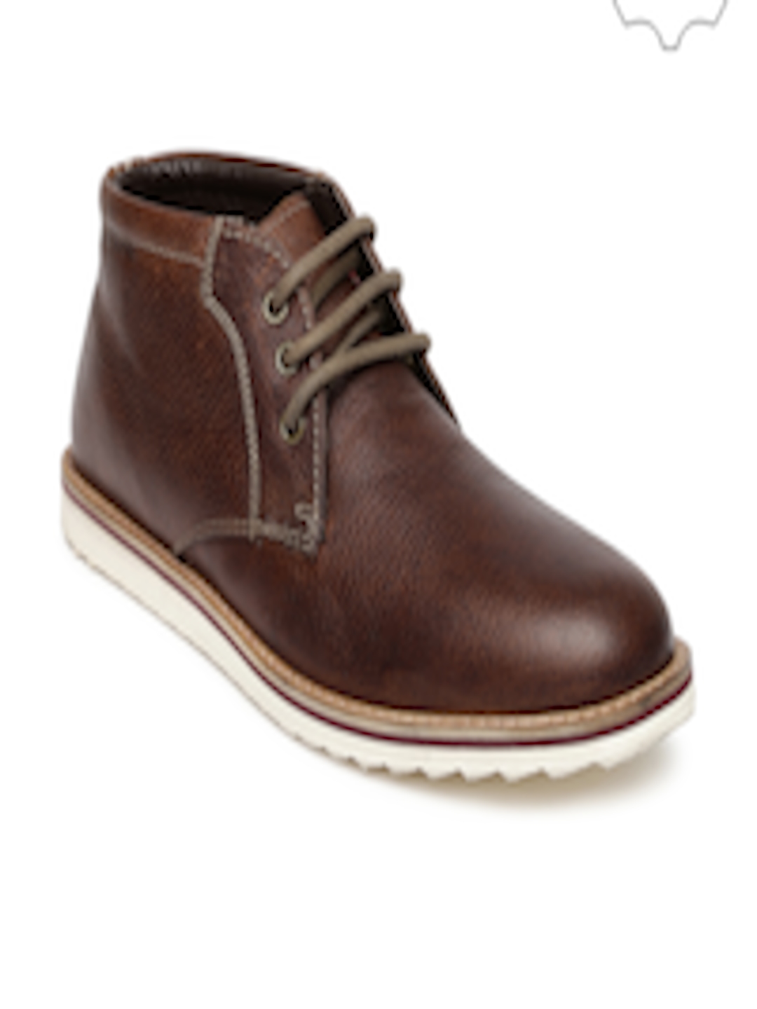 Buy Red Tape Men Brown Genuine Leather Boots - Boots for Men 1258643 ...