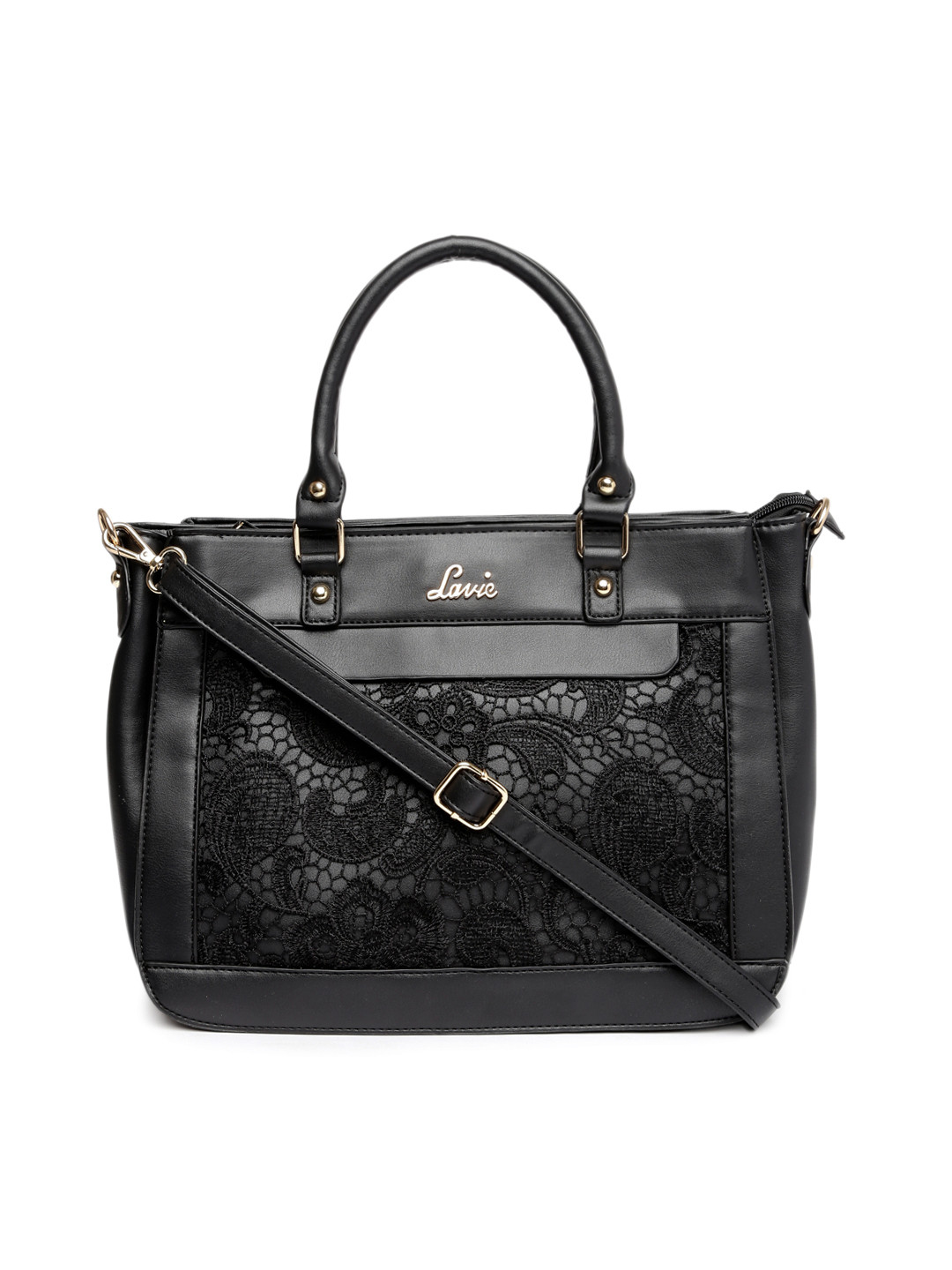 Buy Lavie Black Medium Handbag Handbags for Women 1259291 Myntra