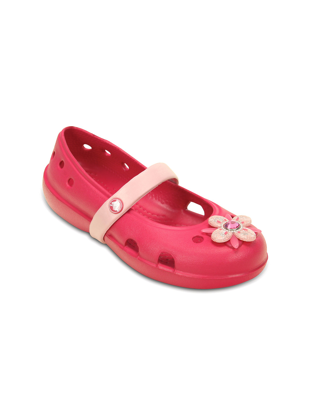 Buy Crocs Girls Pink Embellished Keeley Springtime Ballerinas Flats