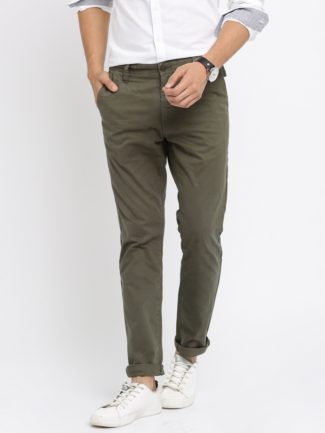 olive green trouser pants
