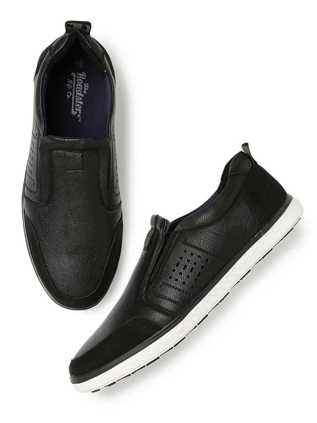 Buy Roadster Men Black Slip Ons Casual Shoes for Men 1264168 Myntra