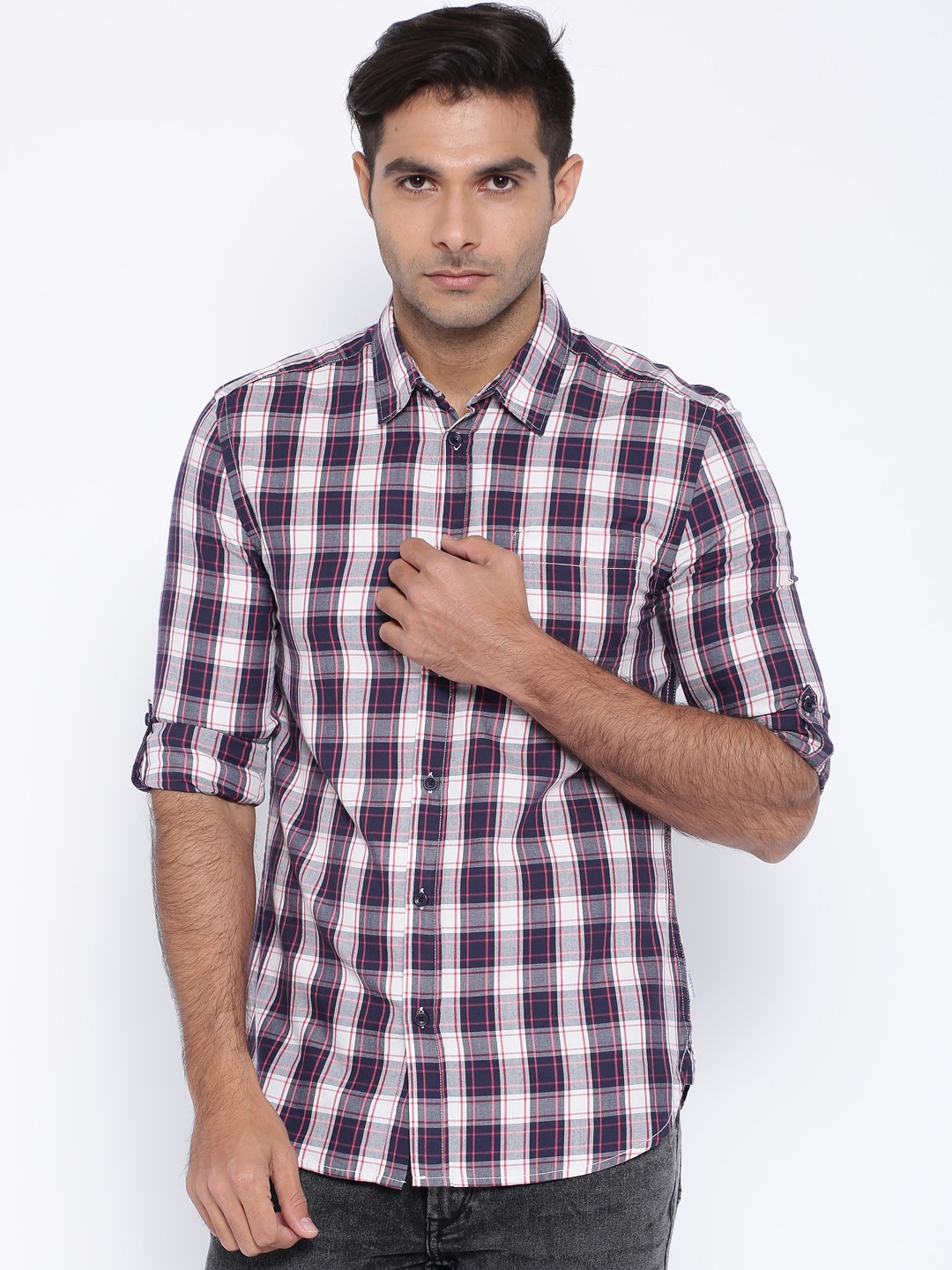 jack and jones checked shirt