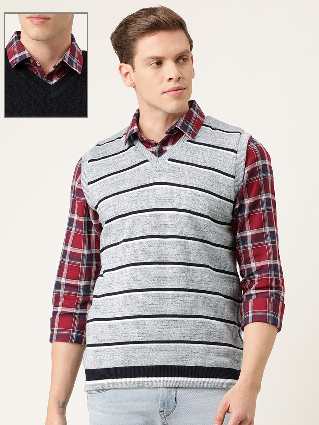peter england grey sweatshirt