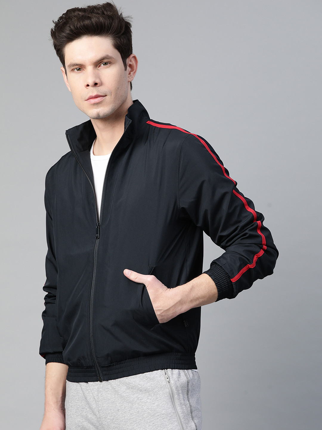 Buy Marks & Spencer Men Navy Blue Open Front Jacket Jackets for Men